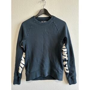 Nike SB Everett Fleece Crewneck Logo Sweatshirt 693218-010 Black Men's Size S